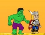 Изображение для Халк бьет Тора (Hulk Punch Thor)
