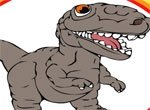 Раскрась динозавра (онлайн)
