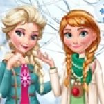 Анна и эльза зимняя мода (онлайн)
