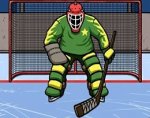   :   (Hockey suburban goalie)