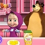 Изображение для Маша и медведь готовят шоколадное печенье (онлайн)