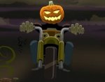       (Pumpkin head rider)