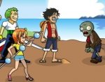       (One Piece vs zombies)