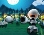 Зомби против робота (Robot vs zombies game)